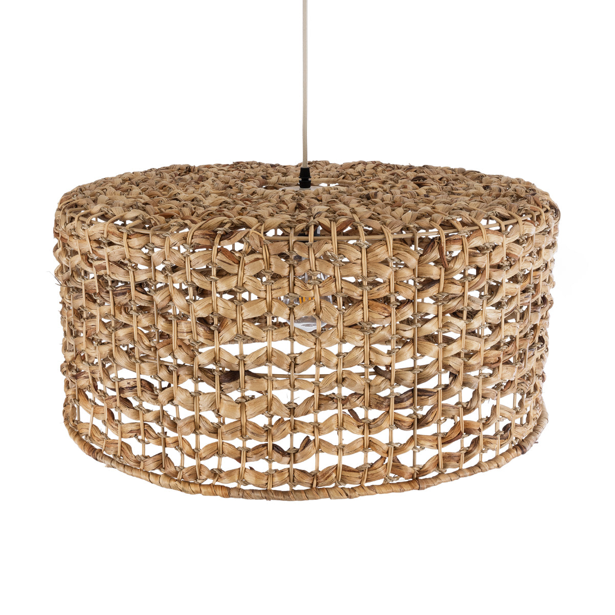 MANGATA 01849 Boho Κρεμαστό Φωτιστικό Οροφής με Ντουί 1 x E27 AC 220-240V IP20 - Καφέ - Μ60 x Π60 x Υ28