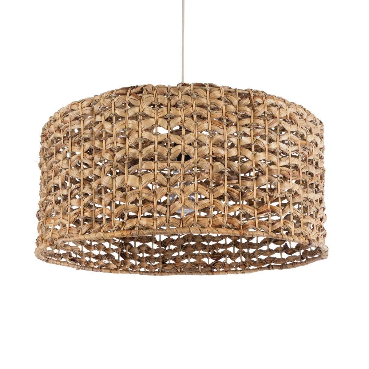 MANGATA 01849 Boho Κρεμαστό Φωτιστικό Οροφής με Ντουί 1 x E27 AC 220-240V IP20 - Καφέ - Μ60 x Π60 x Υ28