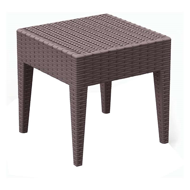 MIAMI BROWN ΤΡΑΠΕΖΙ ΠΟΛ/ΝΙΟΥ 45x45x45