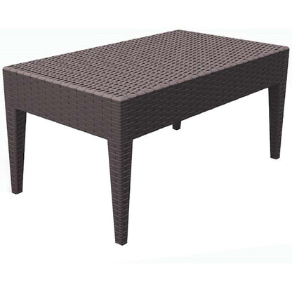 MIAMI BROWN ΤΡΑΠΕΖΙ ΠΟΛ/ΝΙΟΥ 92x53x45