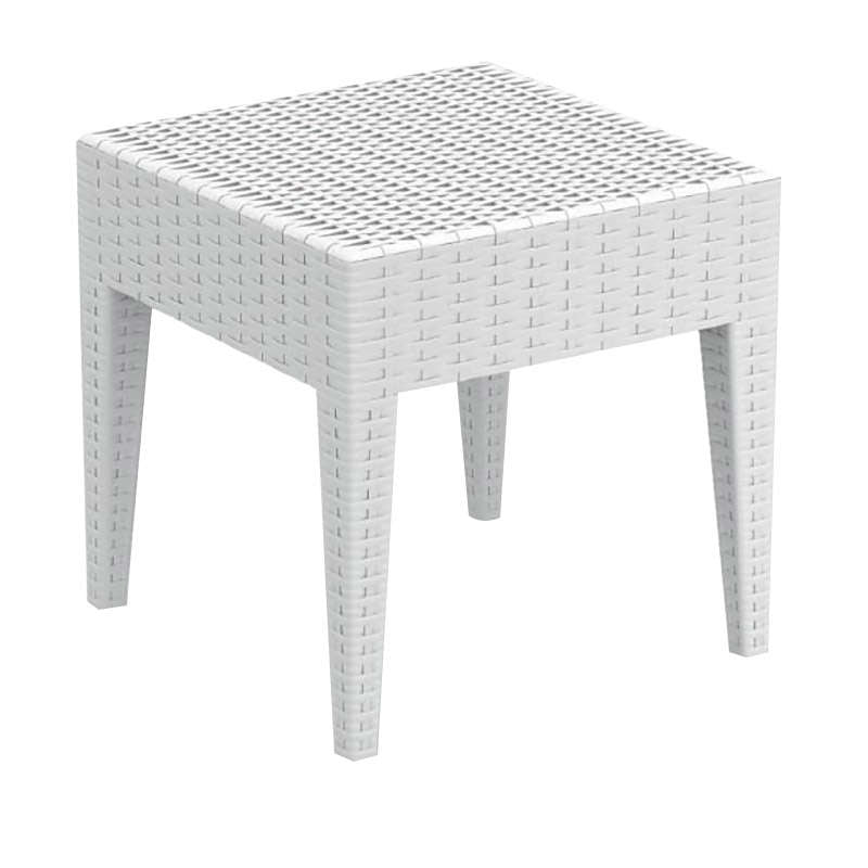 MIAMI WHITE ΤΡΑΠΕΖΙ ΠΟΛ/ΝΙΟΥ 45x45x45