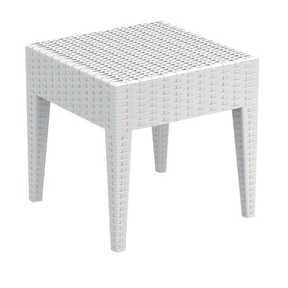 MIAMI WHITE ΤΡΑΠΕΖΙ ΠΟΛ/ΝΙΟΥ 45x45x45