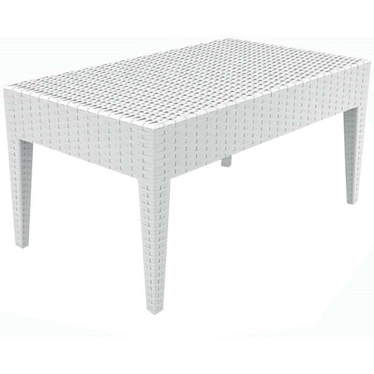 MIAMI WHITE ΤΡΑΠΕΖΙ ΠΟΛ/ΝΙΟΥ 92x53x45