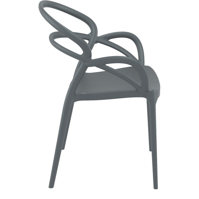 MILA DARK GREY ΠΟΛΥΘΡΟΝΑ ΠΟΛ/ΝΙΟΥ 57x56x82