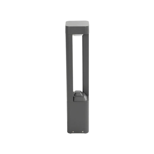ΜΟΝΕΒΟΟ 90543 Φωτιστικό Κολωνάκι Κήπου LED 15W 1500lm 60° AC 220-240V Αδιάβροχο IP65 Θερμό Λευκό 2700K - Γκρι Ανθρακί - Μ12 x Π12 x Υ60.5