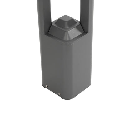 ΜΟΝΕΒΟΟ 90543 Φωτιστικό Κολωνάκι Κήπου LED 15W 1500lm 60° AC 220-240V Αδιάβροχο IP65 Θερμό Λευκό 2700K - Γκρι Ανθρακί - Μ12 x Π12 x Υ60.5