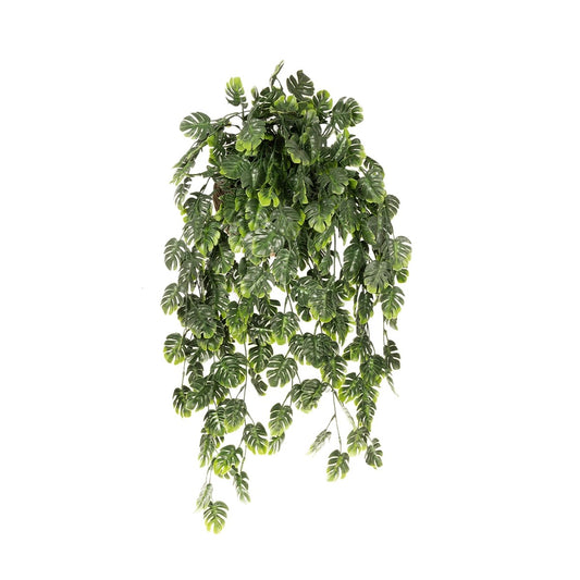 MONSTERA HANGING PLANT 20633 Τεχνητό Κρεμαστό Διακοσμητικό Φυτό Φτέρης Π40 x Μ40 x Y88cm