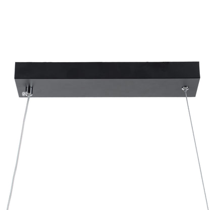 MORALES 61275 Κρεμαστό Φωτιστικό Οροφής Design LED CCT 54W 6048lm 200° AC 220-240V - Εναλλαγή Φωτισμού μέσω Τηλεχειριστηρίου All In One Ψυχρό 6000k+Φυσικό 4500k+Θερμό 2700k Dimmable Μ90 x Π14 x Υ14cm - Μαύρο