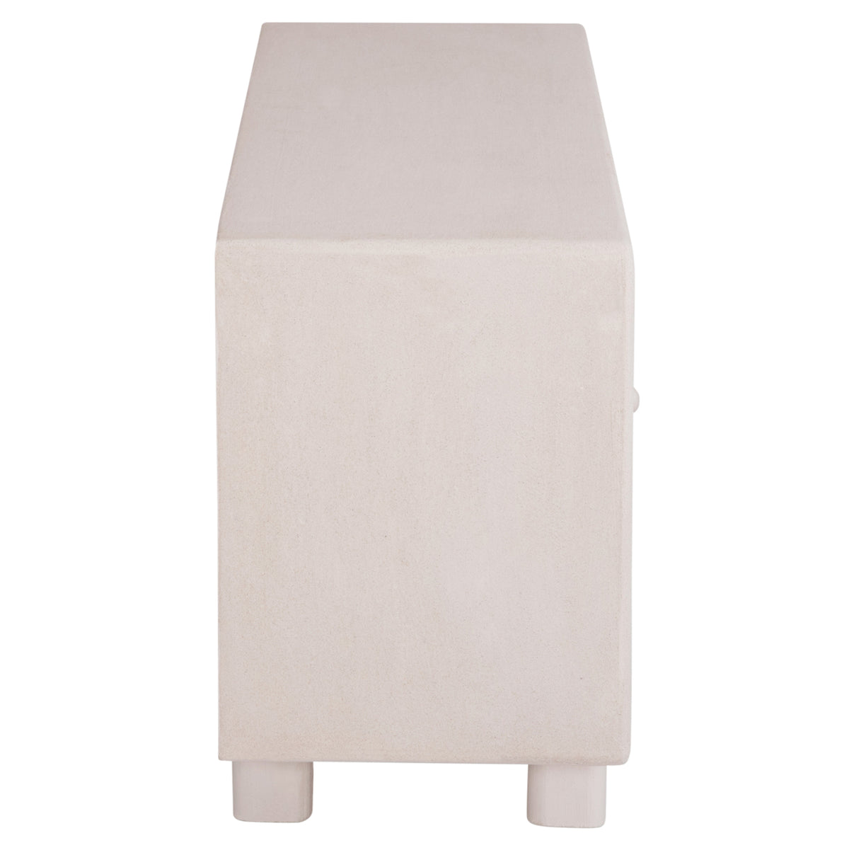 ΜΠΟΥΦΕΣ SANTORINI MDF ΣΕ ΥΠΟΛΕΥΚΟ ΧΡΩΜΑ 3 ΠΟΡΤΕΣ 140x38x64