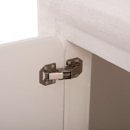 ΜΠΟΥΦΕΣ SANTORINI MDF ΣΕ ΥΠΟΛΕΥΚΟ ΧΡΩΜΑ 3 ΠΟΡΤΕΣ 140x38x64