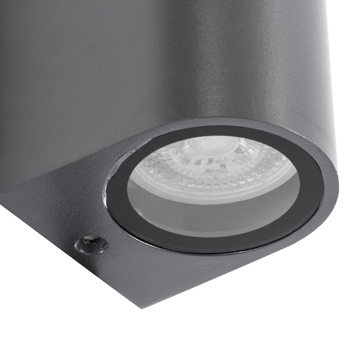 MURANO KLV-101-0016 Φωτιστικό Τοίχου / Απλίκα για 2 Λάμπες MR16 με Ντουί GU10 AC 220-240V Αδιάβροχο IP65 - Γκρι Ανθρακί Ματ - Μ8 x Π8 x Υ15