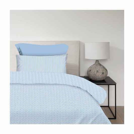 Σετ Σεντόνια 2x(1,75x2,60εκ) + 1x(52x72εκ) Maira Blue