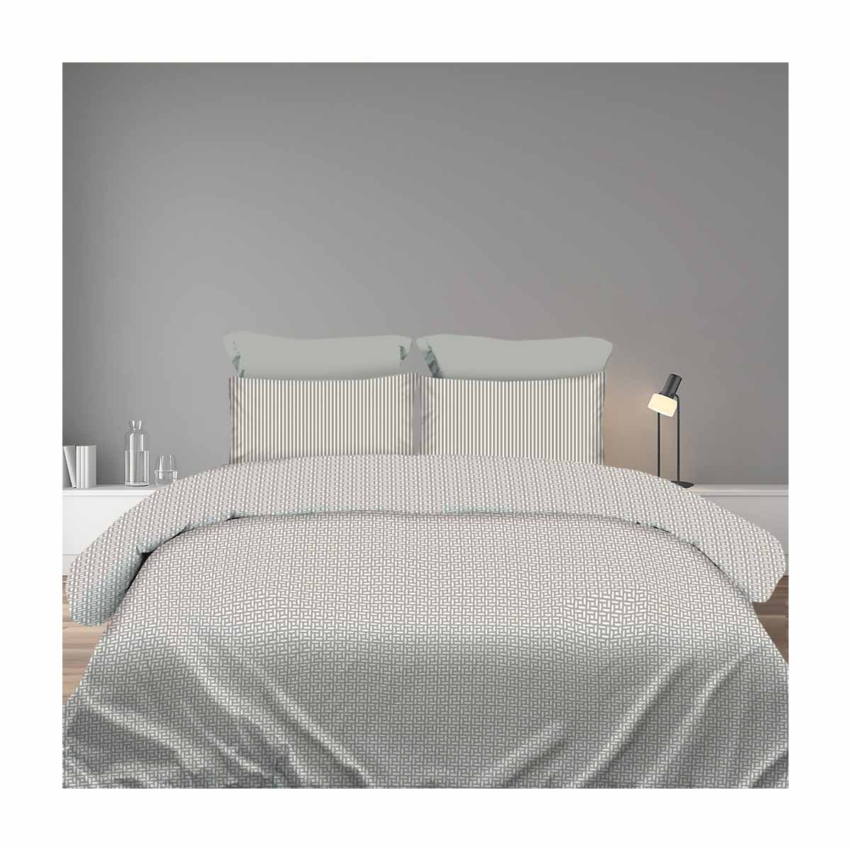 Σετ Σεντόνια 2x(2,45x2,60εκ) + 2x(52x72εκ) Maira Grey