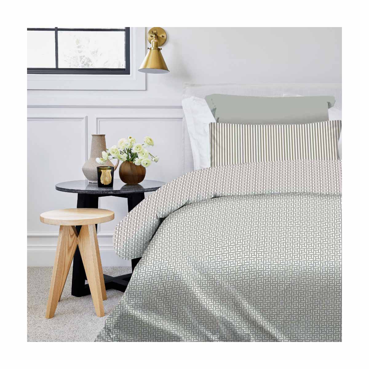 Παπλωματοθήκες Μονές Maira Grey