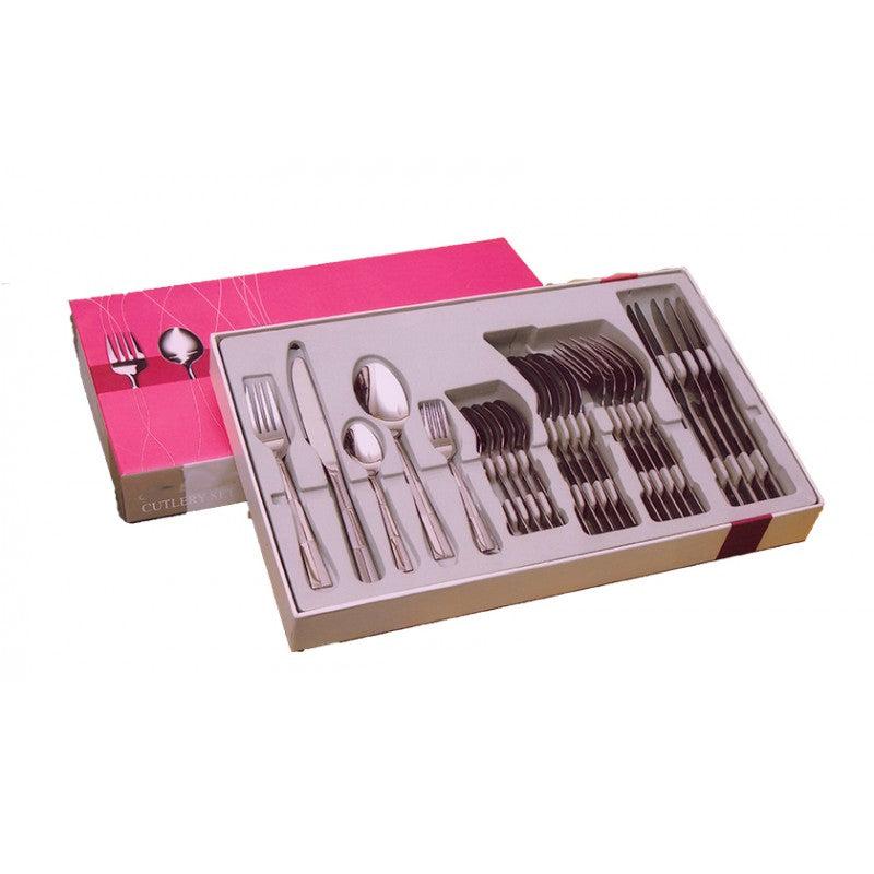 Μαχαιροπίρουνα Ανοξείδωτα Ασημί (30 Τεμ.)