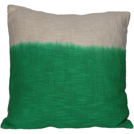 Μαξιλάρι Dip Dye Πράσινο Βαμβακερό 45x45εκ