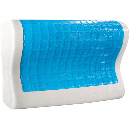Μαξιλάρι Ύπνου Gel Memory Foam Art 4028 Μέτριο 58x38x12εκ Λευκό