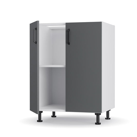Modest Κάτω Ντουλάπι Ανθρακί 60x48x82