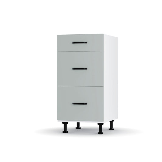 Modest Κάτω Ντουλάπι Συρταριέρα Γκρι 40x48x82