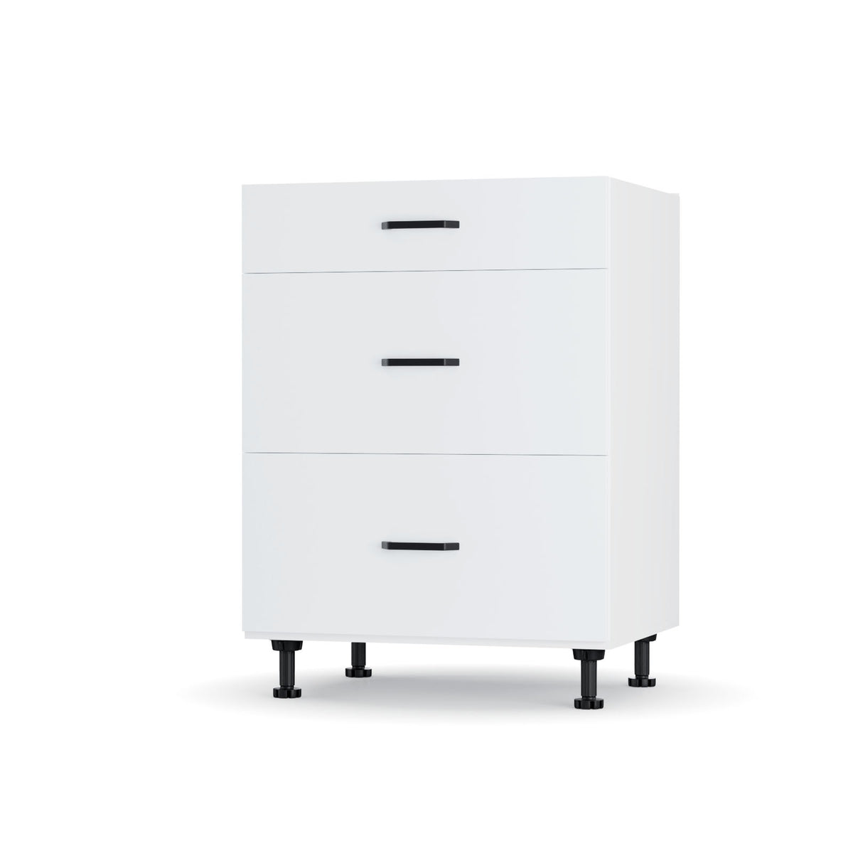 Modest Κάτω Ντουλάπι Συρταριέρα Λευκή 60x48x82
