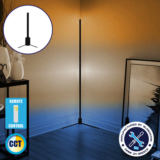 Μοντέρνο Minimal Επιτραπέζιο Μαύρο Φωτιστικό 50cm LED 8 Watt με Ασύρματο Χειριστήριο Αφής 2.4G RF & Dimmer CCT - Ψυχρό - Ημέρας - Θερμό ALIEN Design GLOBO-50-10