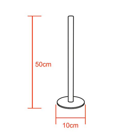 Μοντέρνο Minimal Επιτραπέζιο Μαύρο Φωτιστικό 50cm LED 8 Watt με Ασύρματο Χειριστήριο RF & Dimmer Ψυχρό Λευκό 6000k ALIEN Design GLOBO-50-1