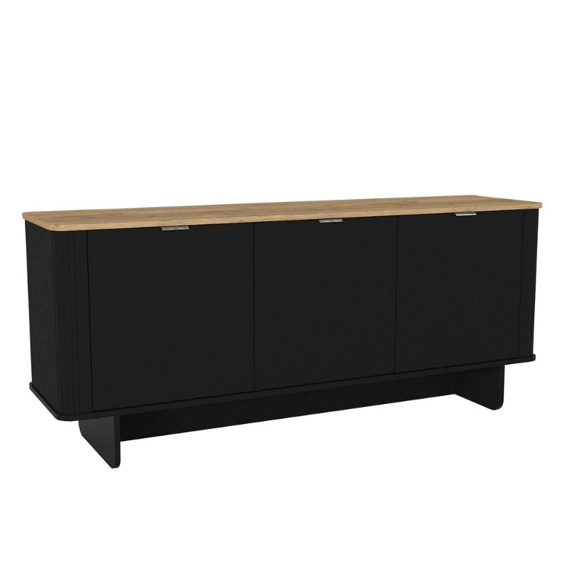 Μπουφές Bohema Χρώμα Μαύρο - Sepet Oak 180x47x76,6
