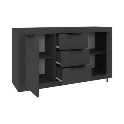Μπουφές Doha σε Ανθρακί Απόχρωση 150x45x80.5