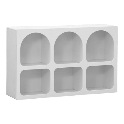 Μπουφές Emersi με Ράφια MDF σε Λευκή Απόχρωση 120x35x76