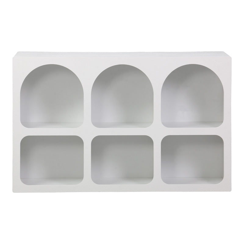 Μπουφές Emersi με Ράφια MDF σε Λευκή Απόχρωση 120x35x76