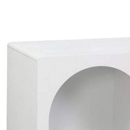 Μπουφές Emersi με Ράφια MDF σε Λευκή Απόχρωση 120x35x76