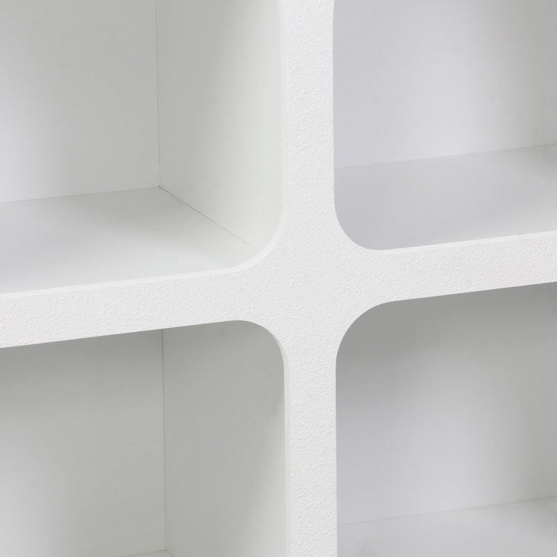 Μπουφές Emersi με Ράφια MDF σε Λευκή Απόχρωση 120x35x76