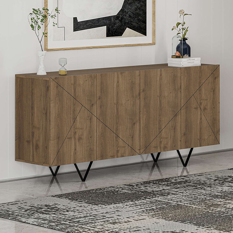 Μπουφές Jakomen Χρώμα Ανοιχτό Καρυδί 180x41,7x80