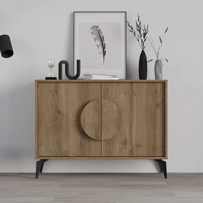 Μπουφές Μελαμίνης Gora Χρώμα Ανοιχτό Καφέ 110x35,6x82