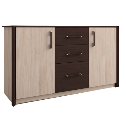 Μπουφές Scarlet 136x46x82 με MDF Διακόσμηση Σονόμα-Βέγκε