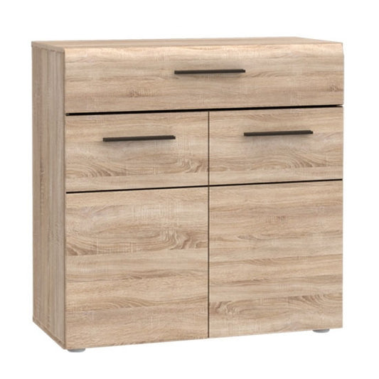 Μπουφές Solo 80x41x82 Sonoma με Wenge και MDF Καμπυλωτό Τελείωμα στις Πόρτες