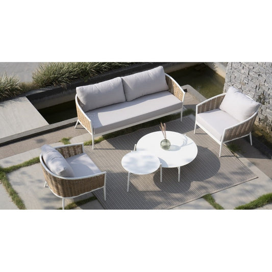 Musses Rattan Set Λευκό