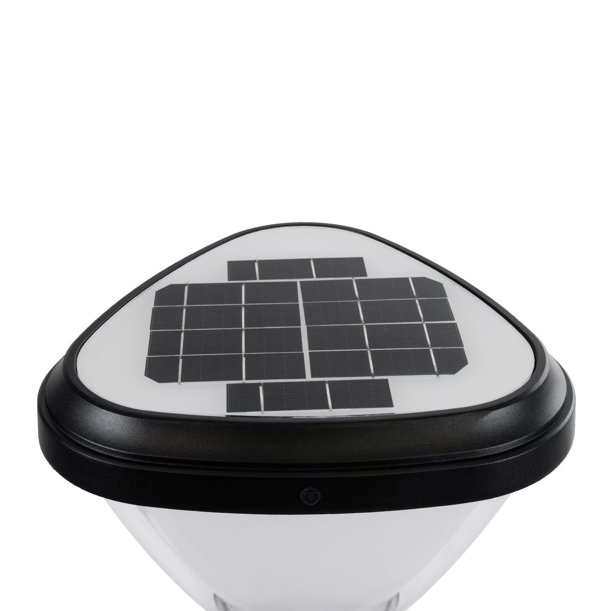 NATURE 90532 Φωτιστικό Κολωνάκι Κήπου LED 10W 500lm 120° με Ενσωματωμένο Φωτοβολταϊκό Panel 6V 2W & Επαναφορτιζόμενη Μπαταρία Li-ion 3.2V 8000mAh με Αισθητήρα Ημέρας-Νύχτας Αδιάβροχο IP65 Ψυχρό Λευκό 6000K - Γκρι Ανθρακί - Μ26 x Π26 x Υ30