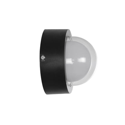 NEXA KLV-101-0247 Φωτιστικό Τοίχου / Απλίκα LED 6W 480lm 180° AC 220-240V Αδιάβροχο IP65 Ultra Θερμό Λευκό 1800K - Sanan SMD Chip & TÜV SÜD Driver - Μαύρο Ματ - Μ11 x Π8.5 x Υ11