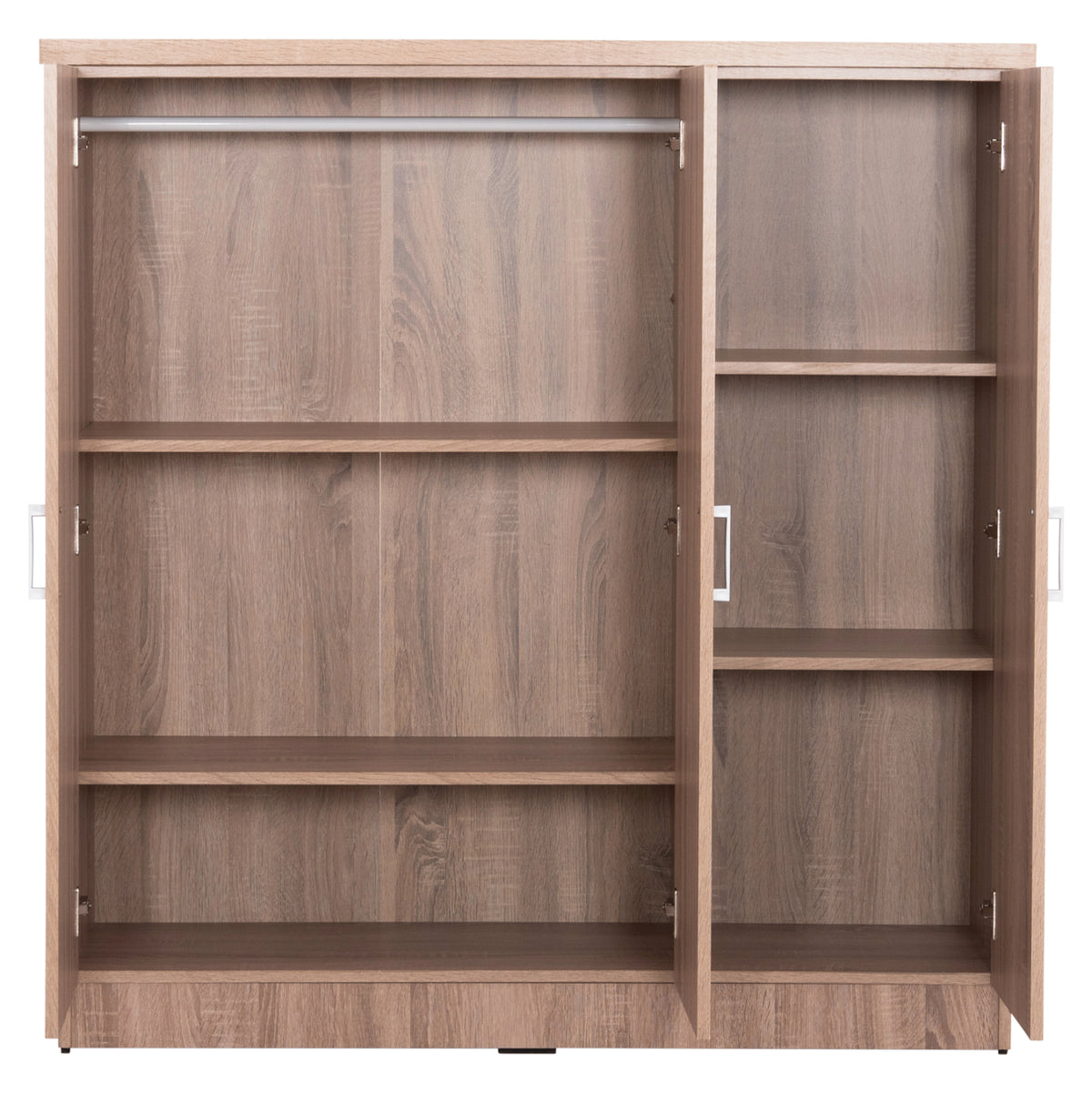 ΝΤΟΥΛΑΠΑ 3ΦΥΛΛΗ ΜΕ ΡΑΦΙΑ FUENTO SONAMA OAK ΜΕΛΑΜΙΝΗ 120-116x40x123,5