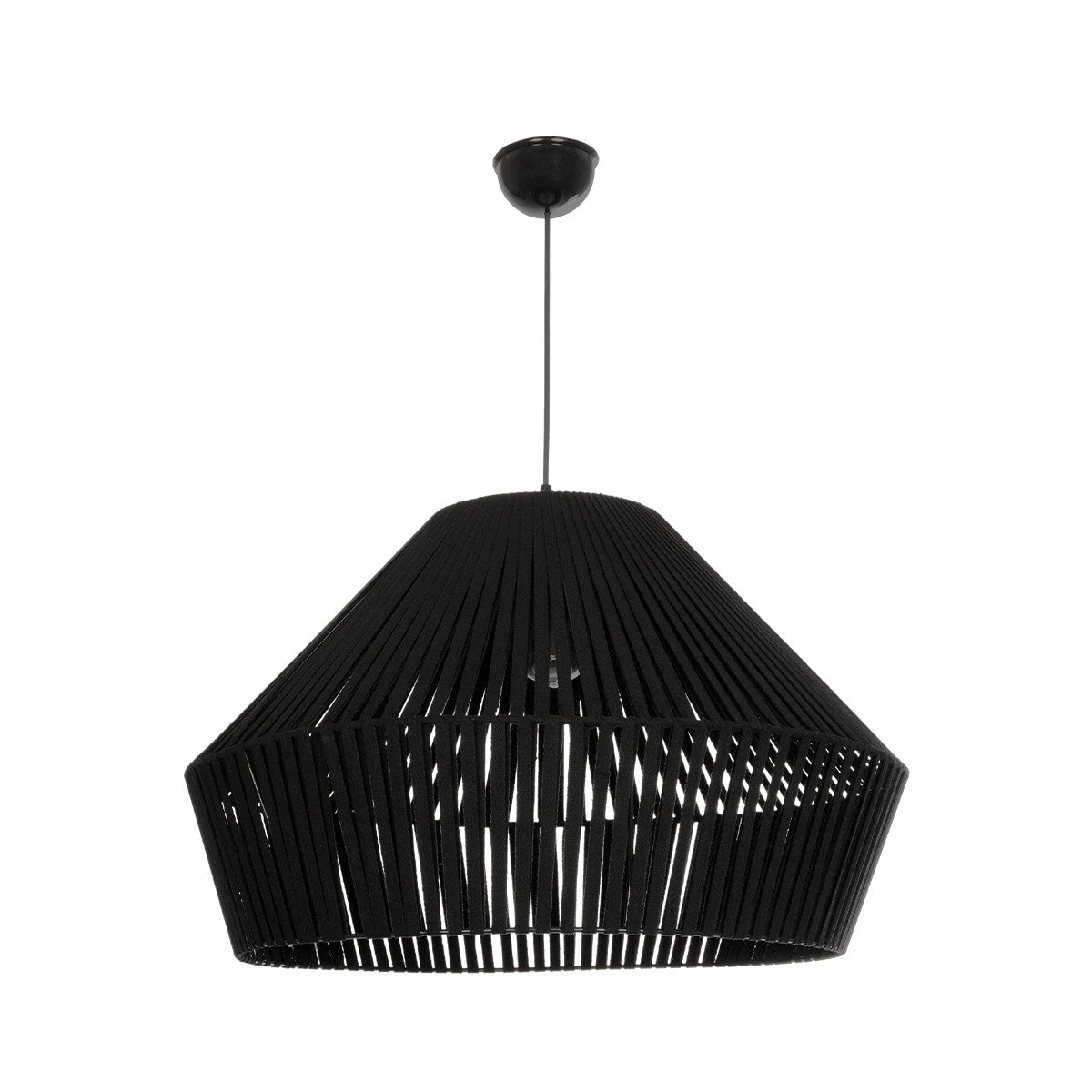 NUI 205-0062 Boho Κρεμαστό Φωτιστικό Οροφής με Ντουί 1 x E27 AC 220-240V IP20 - Μαύρο - M60 x Π60 x Υ41