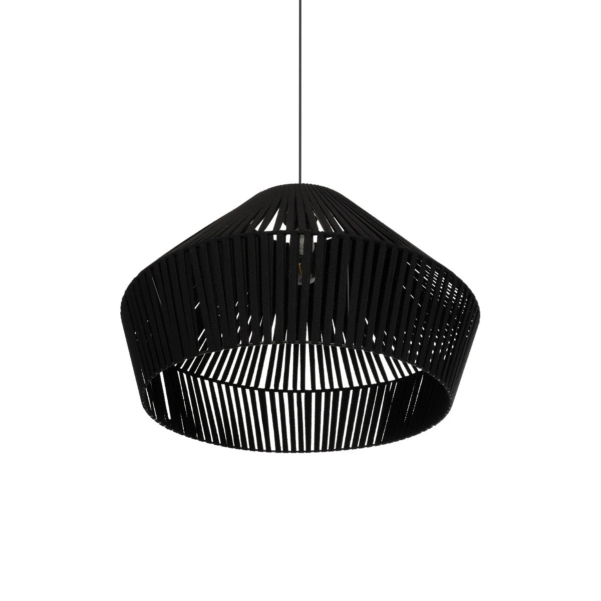 NUI 205-0062 Boho Κρεμαστό Φωτιστικό Οροφής με Ντουί 1 x E27 AC 220-240V IP20 - Μαύρο - M60 x Π60 x Υ41