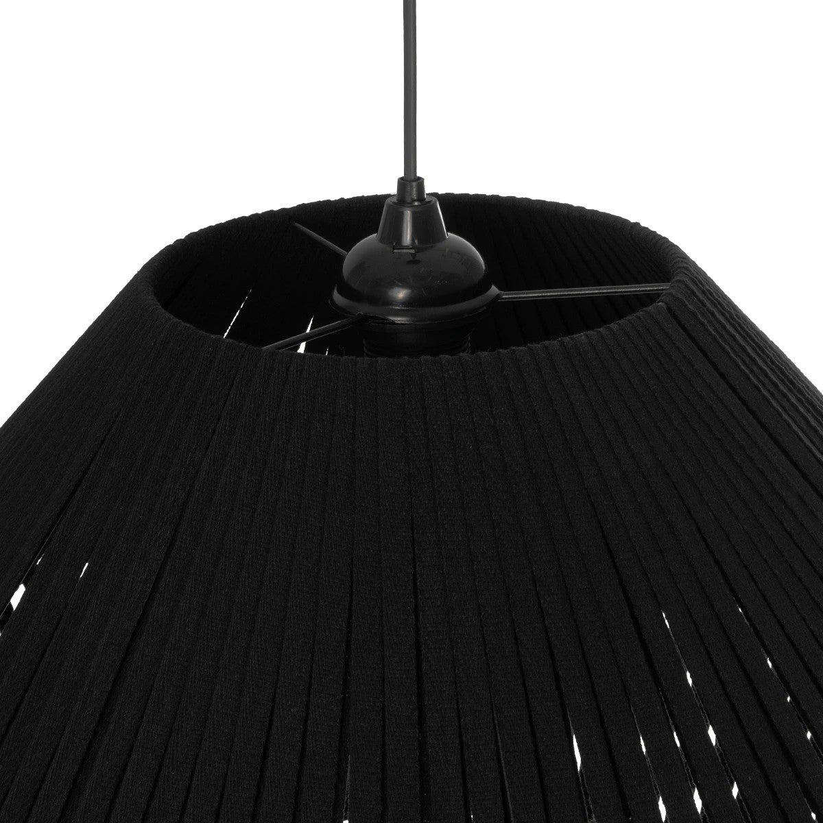 NUI 205-0062 Boho Κρεμαστό Φωτιστικό Οροφής με Ντουί 1 x E27 AC 220-240V IP20 - Μαύρο - M60 x Π60 x Υ41