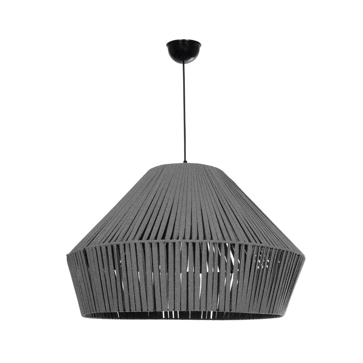 NUI 205-0066 Boho Κρεμαστό Φωτιστικό Οροφής με Ντουί 1 x E27 AC 220-240V IP20 - Γκρι - M60 x Π60 x Υ41