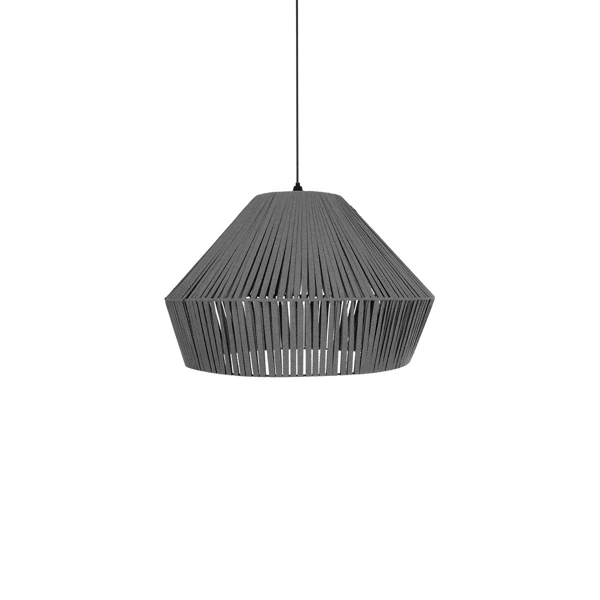 NUI 205-0066 Boho Κρεμαστό Φωτιστικό Οροφής με Ντουί 1 x E27 AC 220-240V IP20 - Γκρι - M60 x Π60 x Υ41