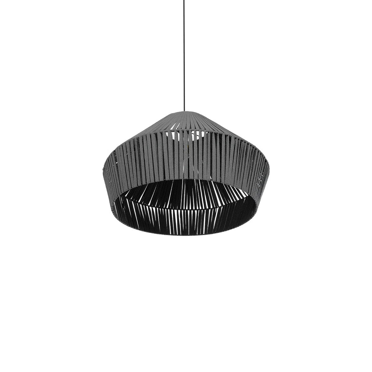 NUI 205-0066 Boho Κρεμαστό Φωτιστικό Οροφής με Ντουί 1 x E27 AC 220-240V IP20 - Γκρι - M60 x Π60 x Υ41