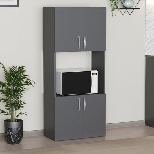 Ντουλάπα Κουζίνας Armado Χρώμα Ανθρακί 60x32x140