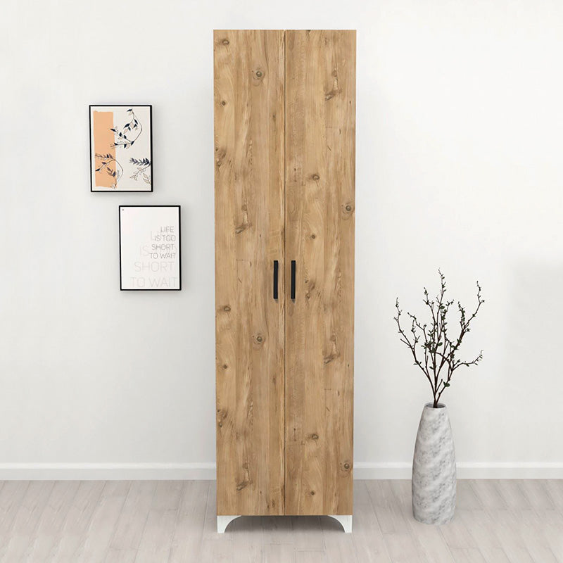 Ντουλάπα - Παπουτσοθήκη Μελαμίνης Lilly Χρώμα Pine Oak 49x32x178