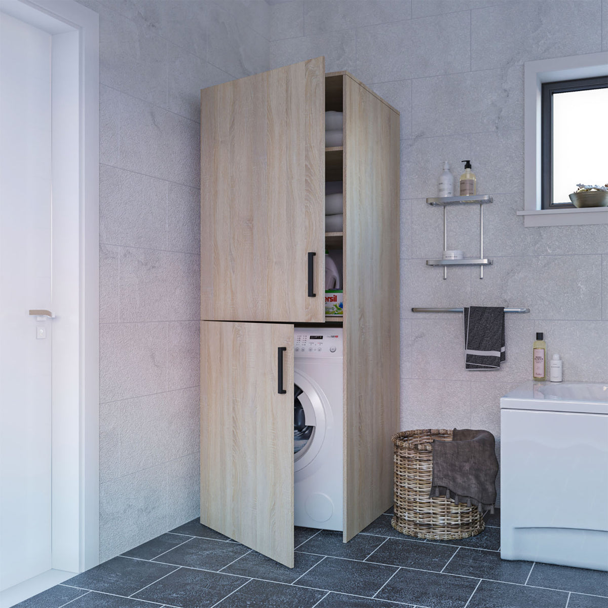 Ντουλάπα Πλυντηρίου Laundry Σονόμα 70x68x190