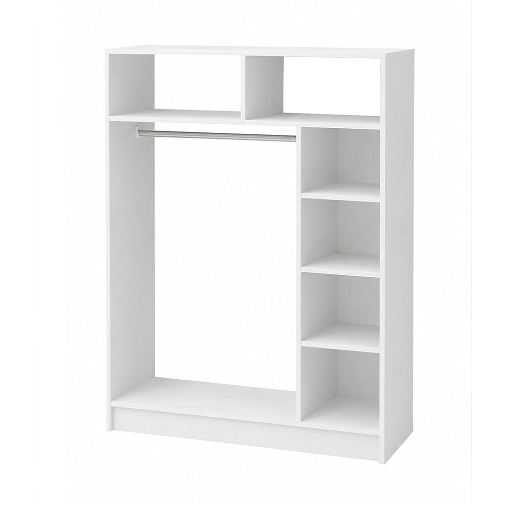 Ντουλάπα Ρούχων Ανοιχτή - Έπιπλο Εισόδου Dual Χρώμα Λευκό 120x40,3x150